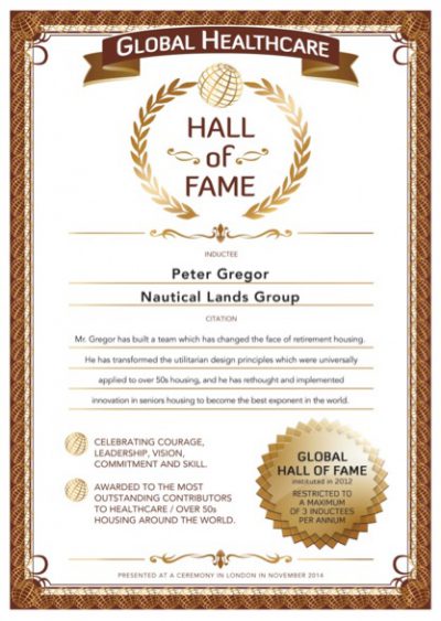 Over 50s Hall-of-Fame Peter Gregor
